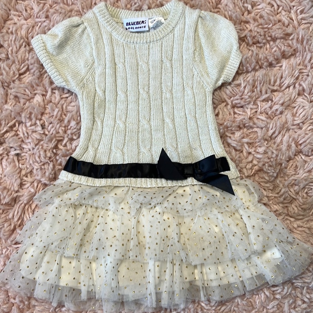 Toddler girls short sleeve sweater shirt